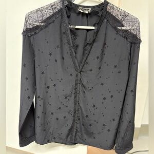 Zadig & Voltaire Taki Jac Deluxe Stars & Planets New Blouse SZ S